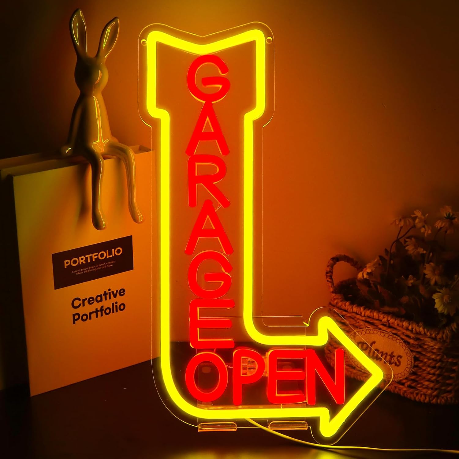 Auto Repair Shop Open - ﻿ Enseigne néon LED alimentée par