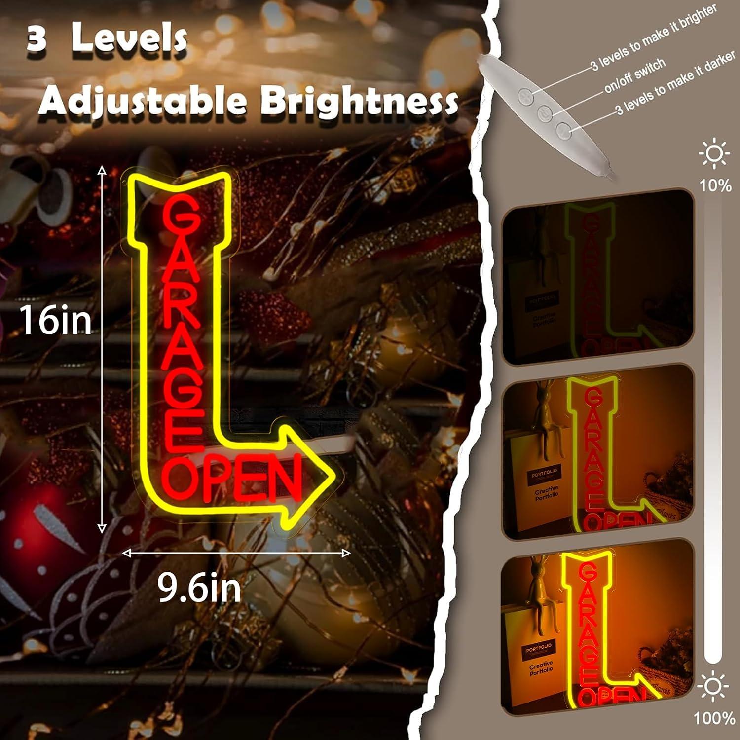 Enseigne néon LED USB dimmable - Auto Repair Shop Open avis et prix