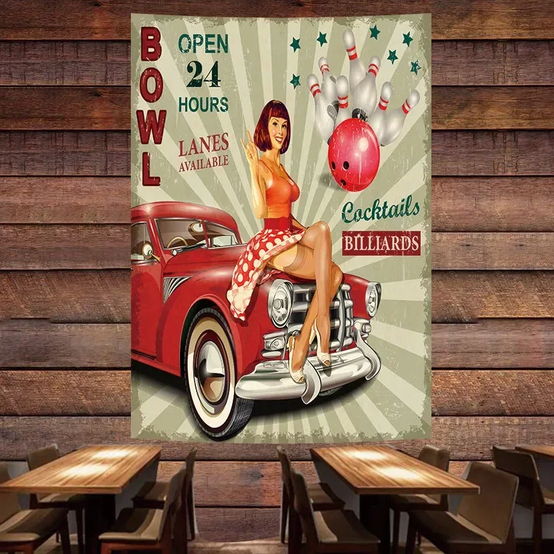 BOWL OPEN 24-Affiche Murale de - Auto Repair Shop Hours avis et prix