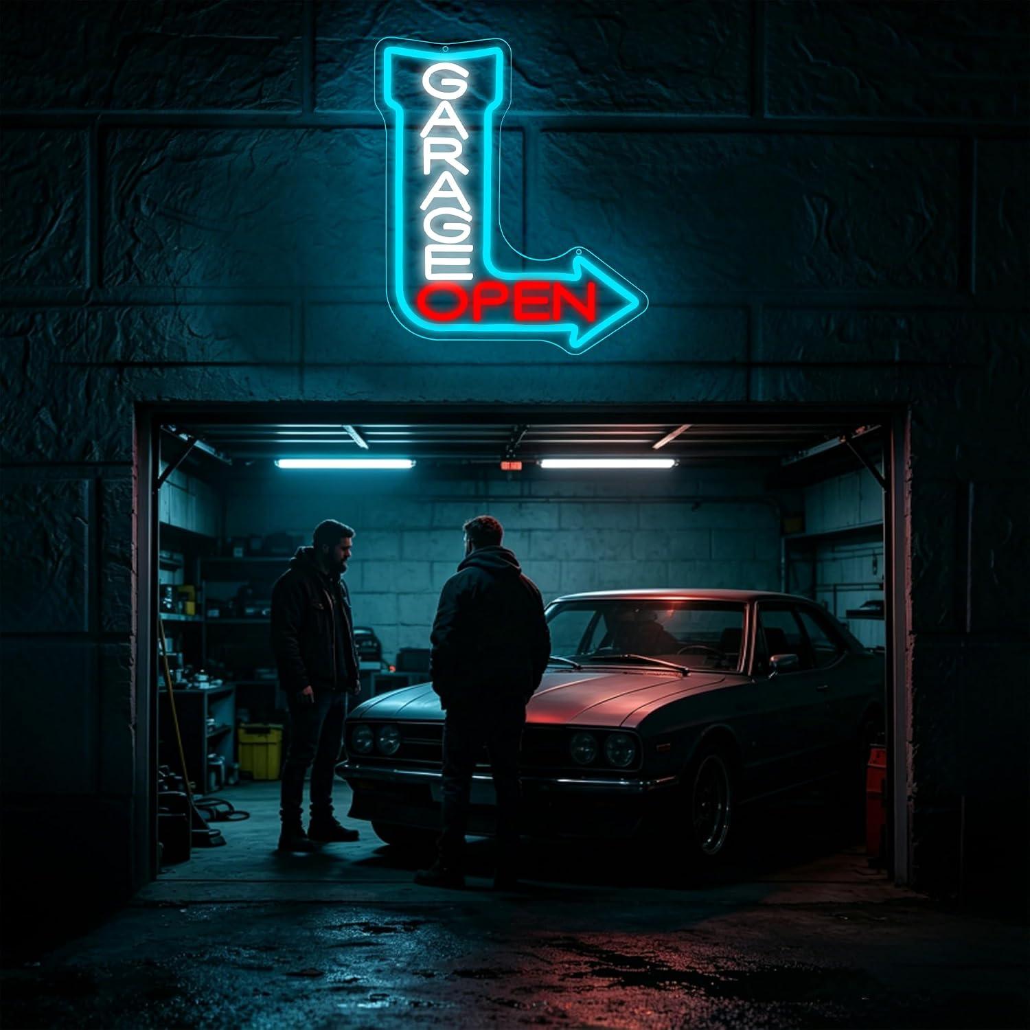 Enseigne néon LED USB à intens - Auto Repair Shop Open avis et prix