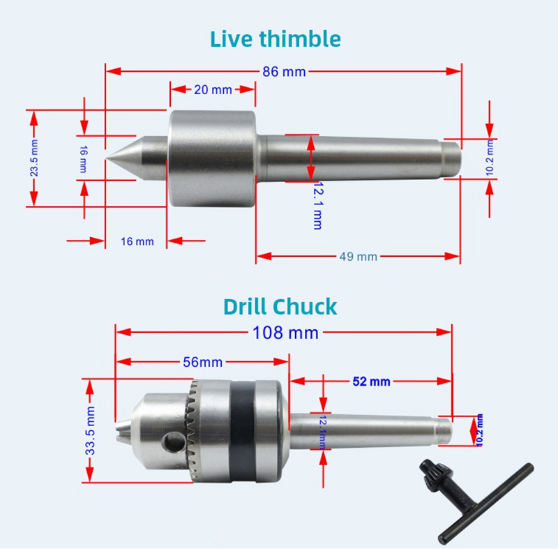 Mandrin en métal argenté avec  - Brake Drum Lathe avis et prix